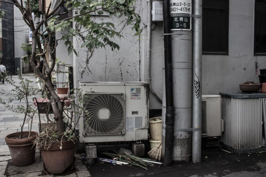 Aircon outside building