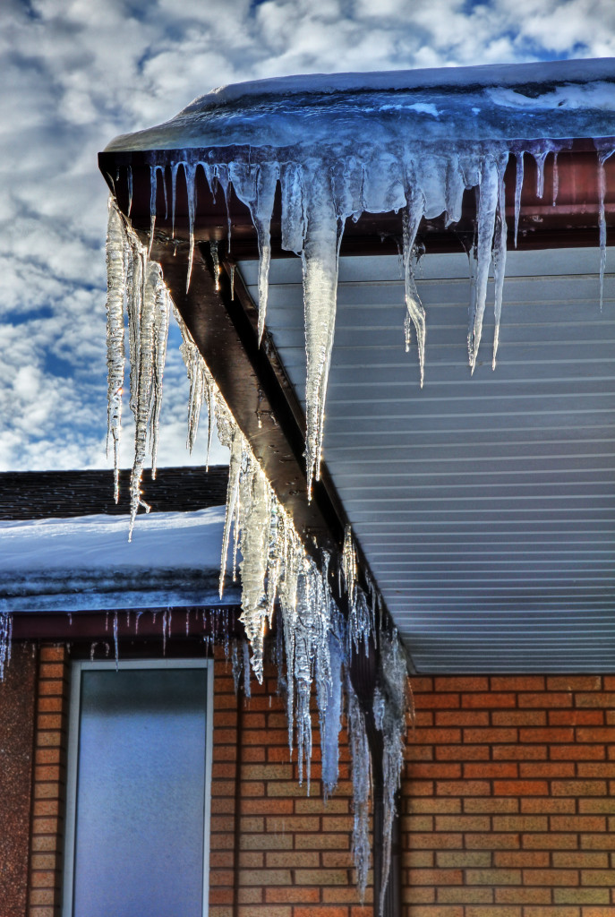 A freezing roof can lead to damage
